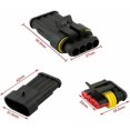 thumbnail image 2 of 9 Kit Professional 4 Pin Car Electrical Wire Waterproof Connector Terminal Plug Socket Set, for Boat Truck Auto Scooter Motorcycle, 2 of 5