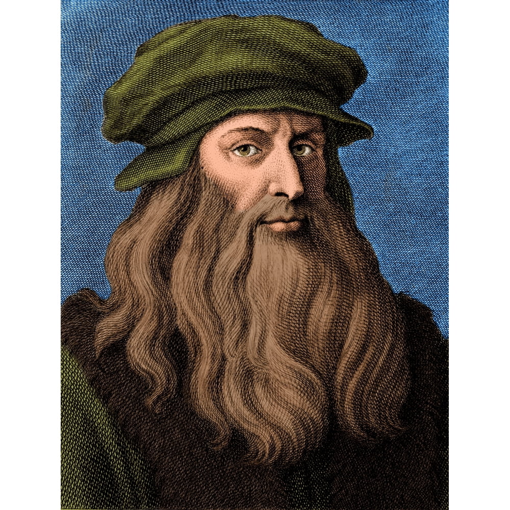Leonardo da Vinci Italian Renaissance Polymath Poster Print by Science