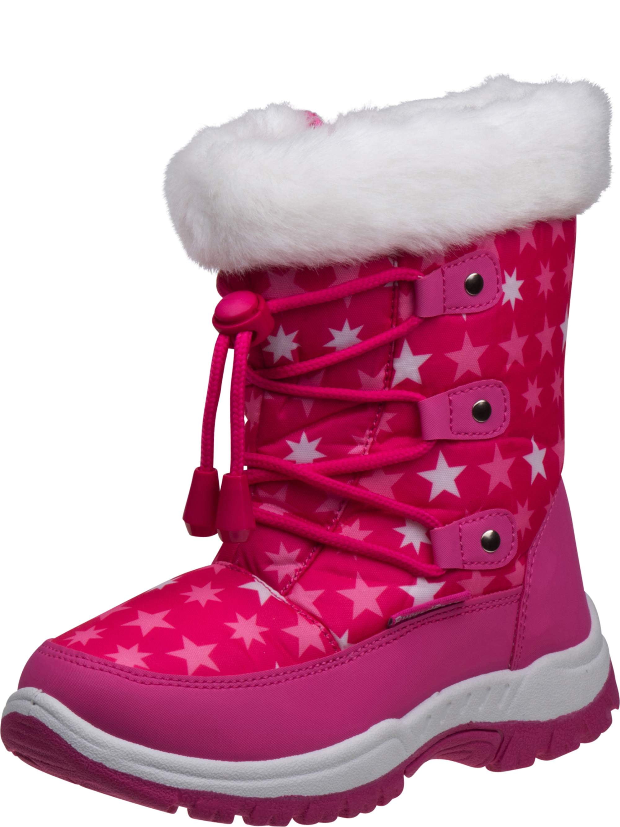 Rugged Bear Girls' Stars Snow Boots - Walmart.com