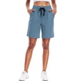 thumbnail image 6 of Cadmus Womens 9" Hiking Shorts Quick Dry Athletic Shorts for Women Casual Running Shorts with Pockets, 6 of 6