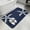 Blue, variant on Navy Blue Starfish Coastal Bathroom Rugs Non Slip Washable Bath Mat Absorbent Front Door Mat Seaside Nautical Summer Ocean Indoor Doormat for Kitchen Entryway Shower Decor Accessories 15.7"x23.6"