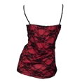 thumbnail image 3 of eVogues Sexy Plus size Floral Lace Corset Top Coral, 3 of 4