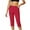 Red, variant on Dressy Capri Pants for Curvy Women Plus Size High Waist Capris Pants Polka Dot Casual Office Work Hiking Golf Black, 4XL