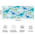 thumbnail image 3 of LightBlue Dinosaurs Eggs Palms Pattern Bathroom Rugs Mat,Non Slip Microfiber Bathroom Rug,Rubber Backing,Soft Bathroom Mats for Bathroom Floor,Tub and Shower,60x24in(150x60cm), 3 of 5