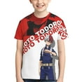 thumbnail image 4 of My Hero Academia Shoto Todoroki Kids T-Shirt 3d Printed Graphic T-Shirts Boys And Girls Short Sleeve Shirts For Youth Kids X-Small, 4 of 7