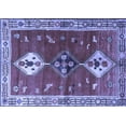thumbnail image 1 of Ahgly Company Indoor Rectangle Persian Blue Traditional Area Rugs, 5' x 8', 1 of 4