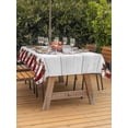 thumbnail image 4 of 60x102 Inch Outdoor Tablecloth with Umbrella Hole Zipper Rectangle Independence Day Rectangular Tablecloths Outside Waterproof Farmhouse Texas Star Wooden Grain Patio Table Cover for Picnic Party, 4 of 8