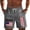 Grey, variant on Mens Casual Shorts Independence Day Print Short Pant with Drawstring Patriotic Beachwear Holiday Beach Shorts Army Green L