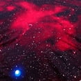 thumbnail image 5 of PiccoCasa 2Pcs Polyester Duvet Cover Set Galaxy Sky Bedding Sheet, Twin, Red, 5 of 6