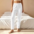 thumbnail image 2 of BUIGTTKLOP Fuzzy Fleece Pajamas Pants for Women Sherpa Lined Winter Pants High Waisted Lounge Bottom Wide Leg Thicken Warm Pjs Pants, 2 of 8