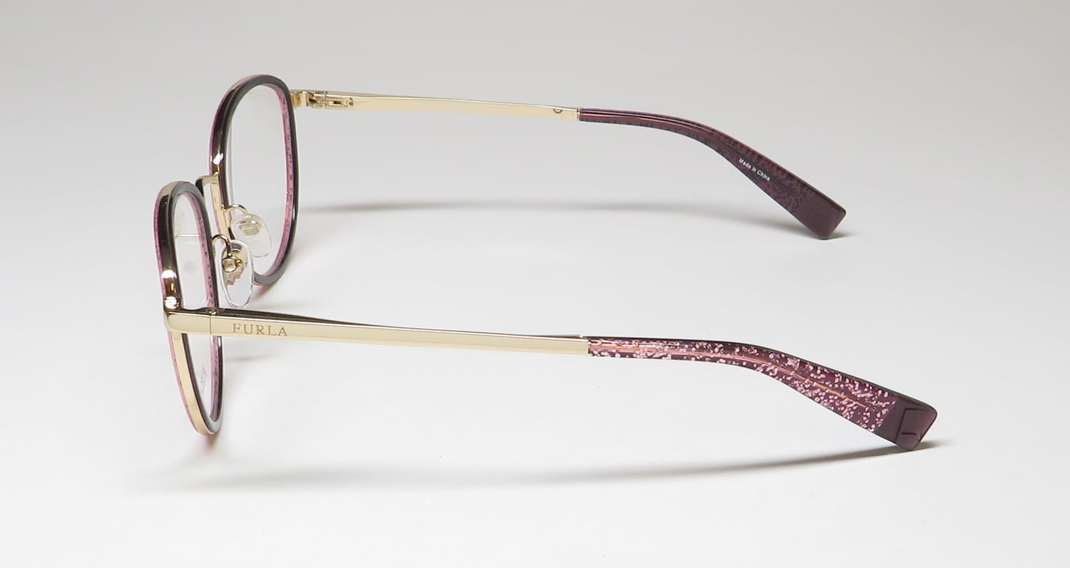 Furla Black Sunglasses Frame with Pink Glitter Trim Sunglasses HAVANA Furla | Furla US main image 3