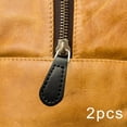 thumbnail image 1 of 2 tiradores de cremallera de piel sintética para reparación, etiquetas para equipaje, bolsos, mochilas, maletas y chaquetas. Negro, 1 of 8
