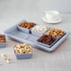 thumbnail image 5 of Bandeja versátil para servir frutas y aperitivos con 6 ranuras. Práctico organizador de frutas y aperitivos con múltiples compartimentos. Mantén tu mesa ordenada con una bandeja de plástico fácil de l, 5 of 6