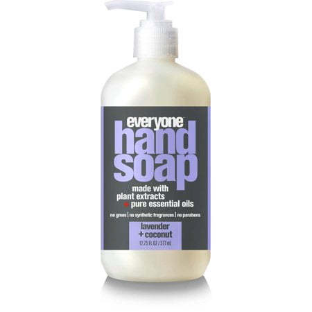 (3 Pack) Everyone Liquid Hand Soap, Triclosan-Free, Lavender & Coconut, 12.75