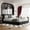 Black, variant on Queen Size Comfort Bed Frame with Ultra-Soft Cloud Pillow Headboard