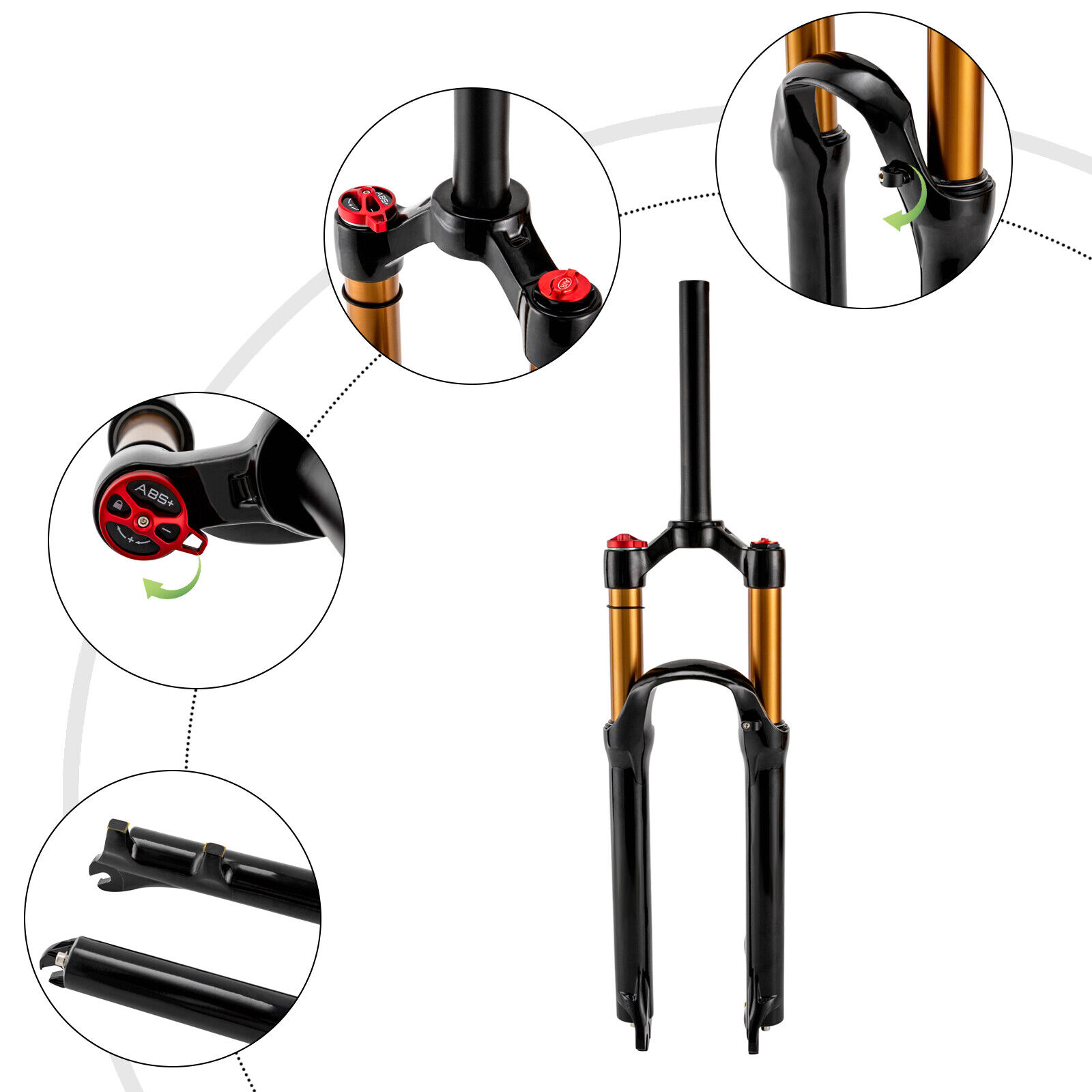 Bike Air Suspension Fork Manual Lockout XR Ultralight Mountain Bike