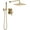 Champagne Bronze, variant on Delta 342701 Modern Square Non Shared Function Shower System Package - Nickel