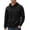 Black, variant on COOFANDY Mens Hooded Sweatshirt Long Sleeve Quilted Sweatshirt Casual Fashion Pullover Hoodies with Pocket