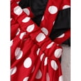 thumbnail image 5 of Baby Girl Polka Dot Ruffle Trim Bow Front Overall Dress, 5 of 5