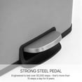 thumbnail image 5 of Innovaze 5.3 Gallon/20 Liter Rectangular Stainless Steel step-on Trash Can for bathroom, bedroom, office, Matte Grey, 5 of 7