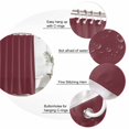 thumbnail image 3 of Red Solid Color Bathroom Shower Curtains with 12 Hooks Polyester Waterproof Shower Curtain for Stalls and Bathtubs Aesthetics Contemporary Luxury Decorative Bathroom Privacy Curtain 36x72 Inches, 3 of 9