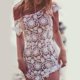thumbnail image 2 of Las Mujeres de Encaje Floral Encubrir de de Del Boho Del Verano / Playa / - L BLESIY vestido de las mujeres, 2 of 8