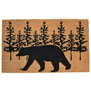 Imports Decor 574PVC Rectangular Bear Silhouette Doormat