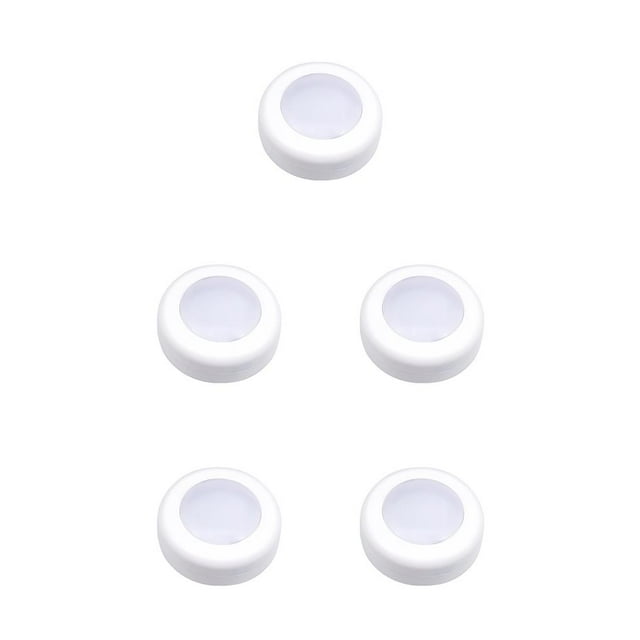 jesticaly LED Closet Cabinet Light Remote Control Dimmable Colorful 30lm Kitchen Wireless Stair Lamps Sensor Home Hallway Night No.01 5Set