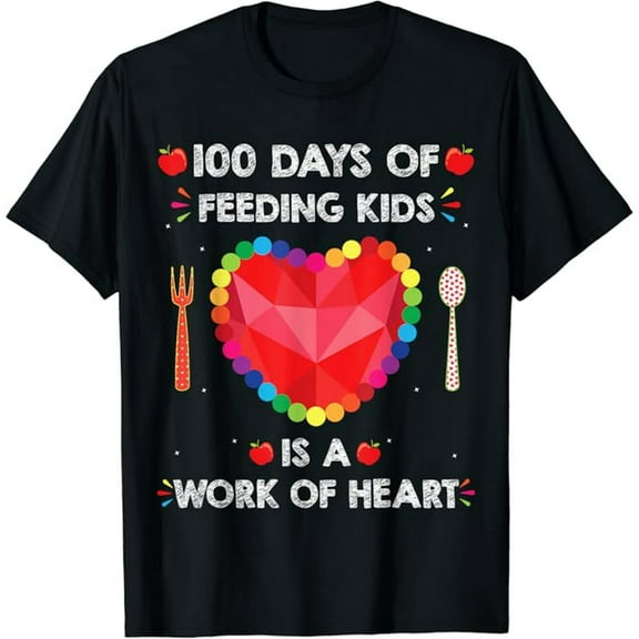 100 Days Of School Lunch Lady Quote For Lunch Lady Cafeteria T-Shirt