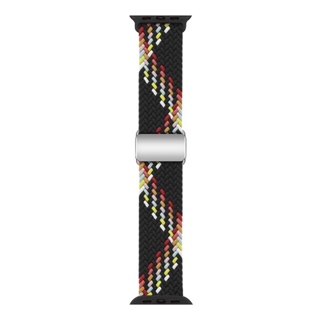 Correa de hebilla magnética trenzada para reloj Apple de 789ª generación, pulsera ajustable para Apple Watch