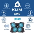 thumbnail image 4 of Base de refrigeración para portátil KLIM Wind con 4 ventiladores y USB de 1200 RPM, 4 of 8