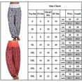 thumbnail image 4 of Pantalones de harén de pierna ancha para mujer Aladdin Boho Hippy Pantalones de yoga sueltos Tallas grandes-Negro-2XL Computadora Computadora Computadora portátil, 4 of 4