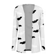 thumbnail image 4 of Women's Fashion Casual Halloween Print Medium Length Cardigan Jacket Coat, 4 of 5