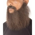 thumbnail image 5 of HPO Adult Costume Facial Hair – Fake beard, Long White Beard & Mustache for Men, Synthetic Material, 5 of 24