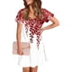 thumbnail image 3 of Vestido Corto de Verano Moda Gradiente Corto de Manga en V Cuello Vestido Casual, Poliéster Ligero de Verano, Lavado de Manos, 3 of 7
