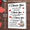 thumbnail image 3 of Tarjeta de San Valentín Smithtuy I Choose You Romantic Love, 3 of 6