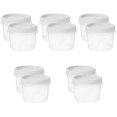 thumbnail image 1 of 10 contenedores para refrigerador, organizador de verduras, contenedor de almacenamiento con tapa, cajones para refrigerador, redondos, color blanco, PP, 1 of 6