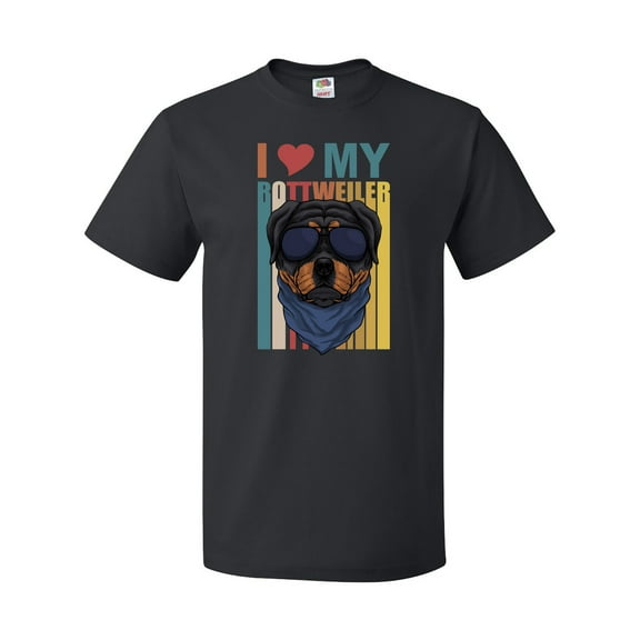 Inktastic I Love My Rottweiler Dog T-Shirt