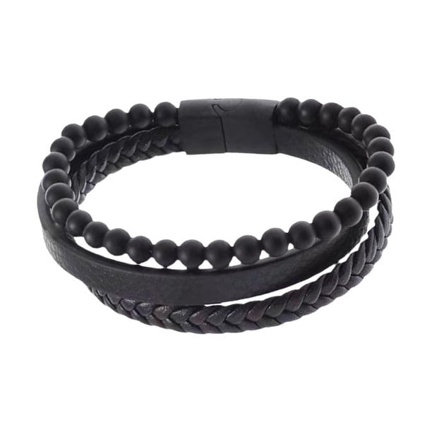 Nueva Pulsera De Cuero Trenzado Para Hombre, Pulsera Tipo Brazalete, Elegante, Bonita, Única, Impresionante, Perfecta Para Cualquier Ocasión. Beutym01758