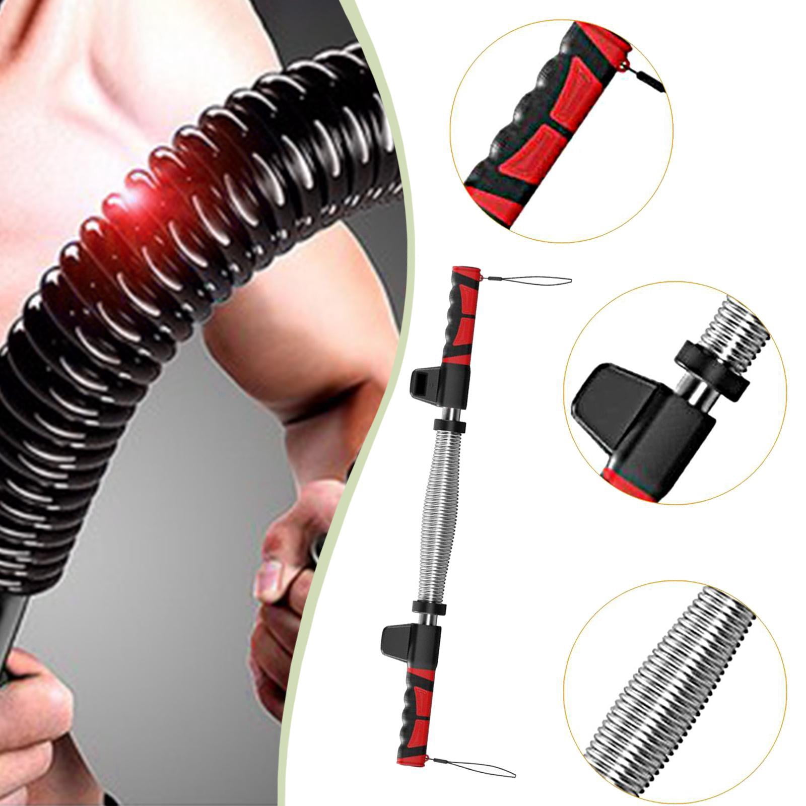 harayaa Power Twister Bar Heavy Duty Upper Body Exercise for Arm Bicep Strengthening 40kg silver