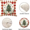 thumbnail image 2 of Holiday Sofa Pillow Covers Set of 4 - Red and Green Christmas Decor for Home Couch Cushions, 2 of 6
