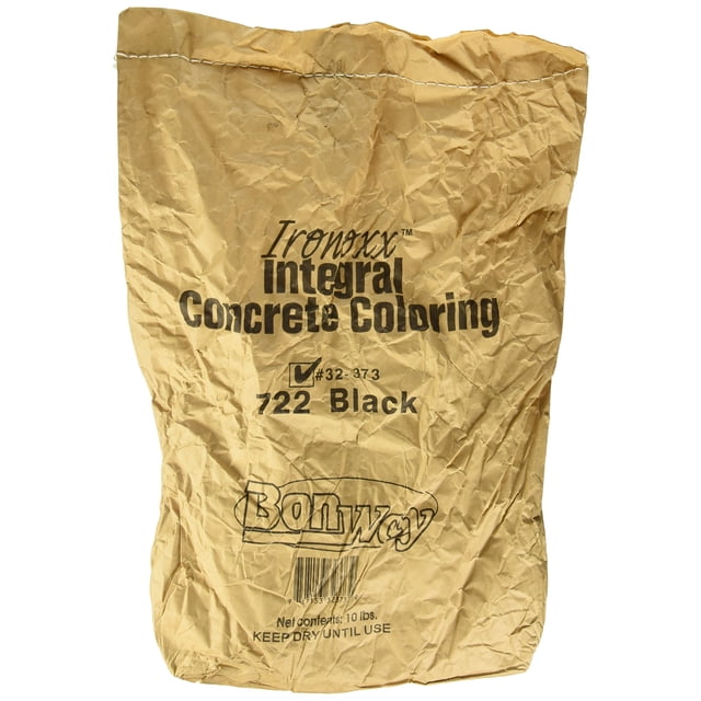Bon Tool Ironoxx Intergral Concrete Coloring 722 Negro Bolsa de 10 lb