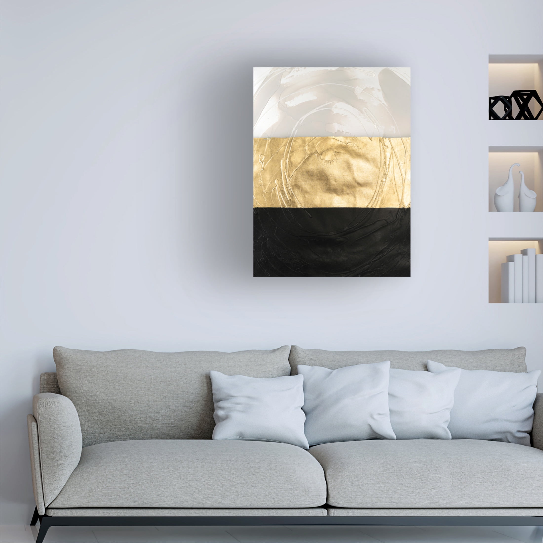 Canvas Wall Art - Vanna Lam 'Triennial III' Wall Art for Living Room, Bedroom, or Office Décor by Trademark Fine Art - 35 x 47 Inches
