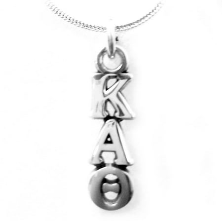 Kappa Alpha Theta Merchandise - Kappa Alpha Theta Sorority Sterling Silver Lavalier with Chain