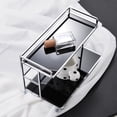thumbnail image 4 of White Iron Compact Storage Rack: Space-Saving Organizer for Kitchen, Bathroom, Bedroom & Office – Ideal for Cups, Cosmetics, Toiletries, Makeup, and Small Items – Durable Desktop Shelving Solution, 4 of 5