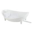 thumbnail image 4 of Escurridor de platos, soporte para escurridor de cocina, base antideslizante con salida de agua para platos, Blanco, 4 of 9