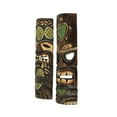 thumbnail image 2 of J.D. Yeatts and Son Inc. Máscaras de pared Tiki de madera hechas a mano Juego de 2 diseños de piña y tortuga marina de 20 pulgadas J.D. Yeatts and Son Inc. 10950, 2 of 4