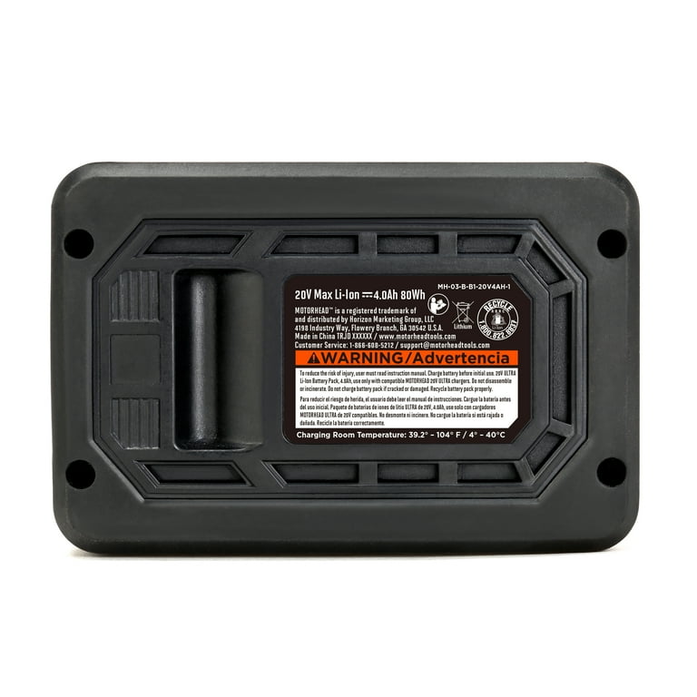 Motorhead Ultra 20V Lithium Ion 4Ah Compact Battery with