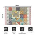 thumbnail image 5 of Botanical Floral Patchwork Non-Slip Entryway Door Mat,Boho Indoor Decor Durable Low Plush Door Mat,Washable Welcome Rug for Patio Hallway Home Decor 16x24 Inches, 5 of 6