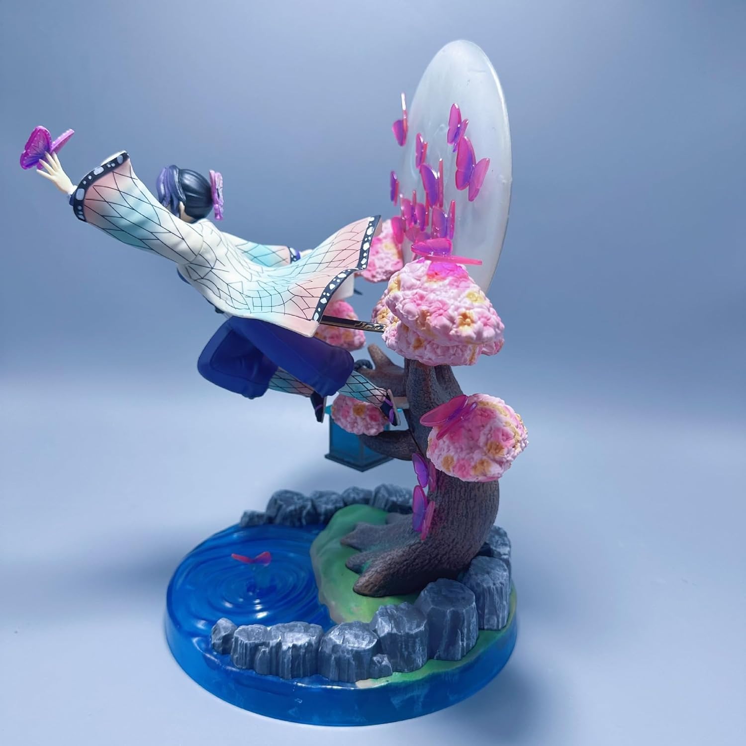 Kochou Shinobu, Moon Scene Kochou Shinobu Anime Figures 31cm/12.2inch PVC Character Figurine Model Handicrafts for Anime Fans Gift